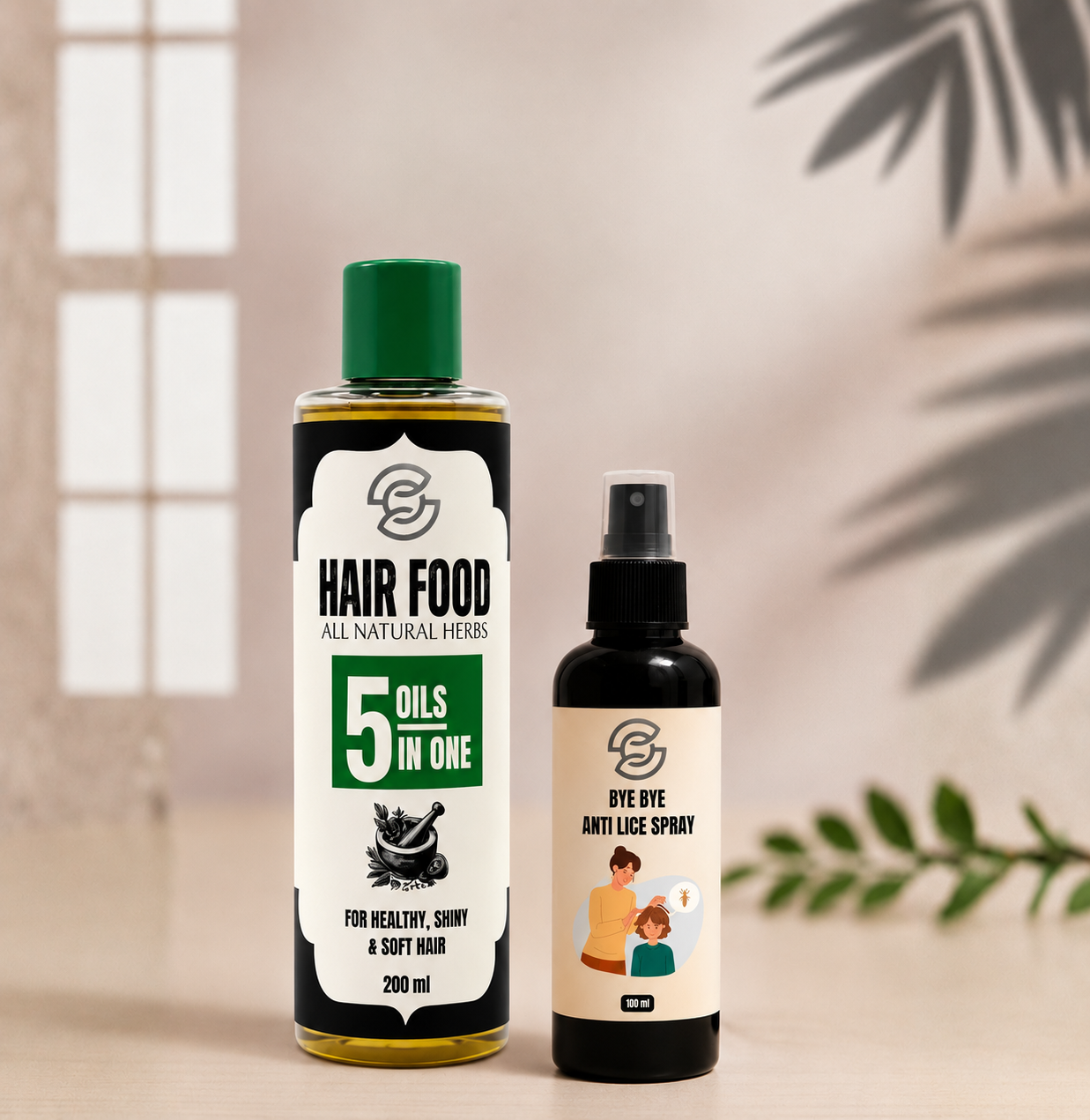 5-in-1 Hair Food Oil + Anti Lice Spray Bundle