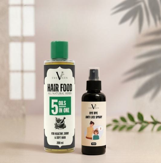 5-in-1 Hair Food Oil + Anti Lice Spray Bundle